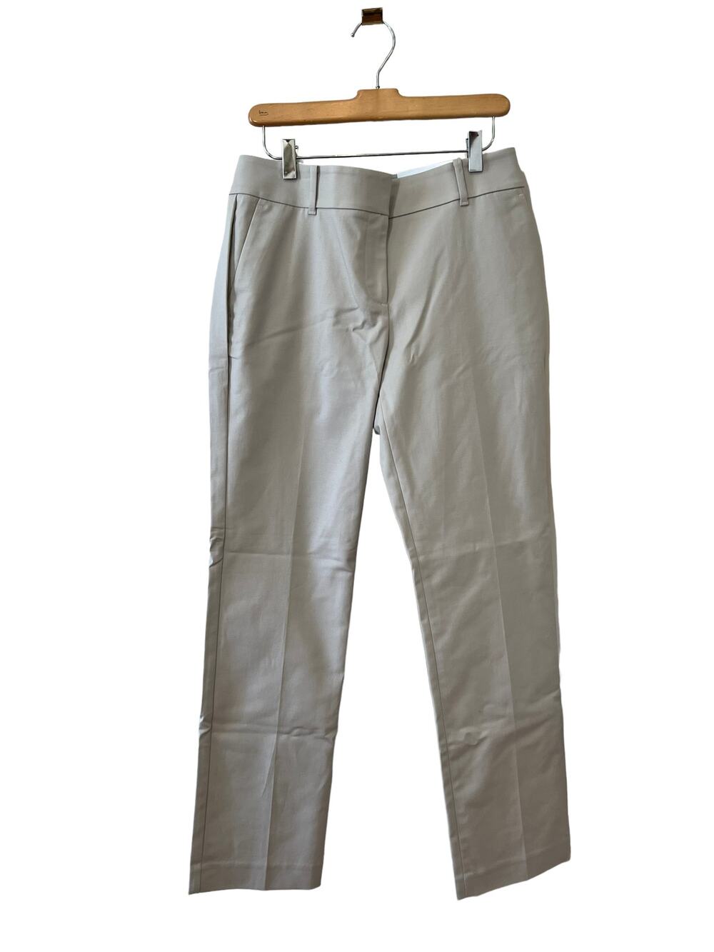 Ann Taylor Straight Leg Chino Work Pants Tan 6